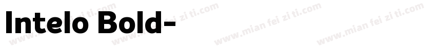 Intelo Bold字体转换